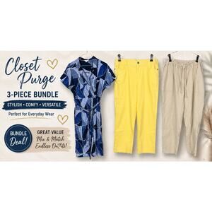 CLOSET PURGE – 3 PIECE WOMEN’S BUNDLE